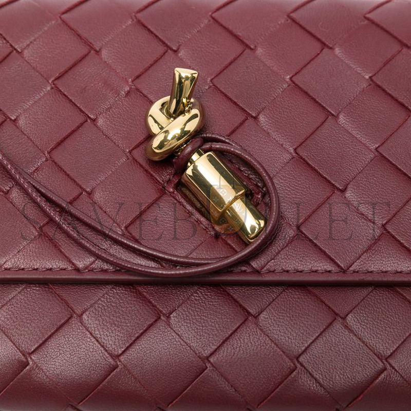 BOTTEGA VENETA ANDIAMO POUCH ON STRAP 836940 (19*12.6*2cm)